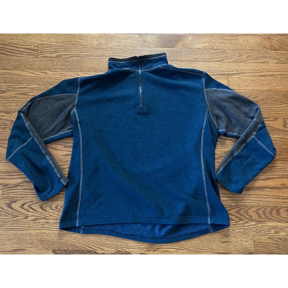 Kuhl Kashmira Mens XXL Blue Heather 1/4 Zip Fleece Pullover Sweater RN 108846